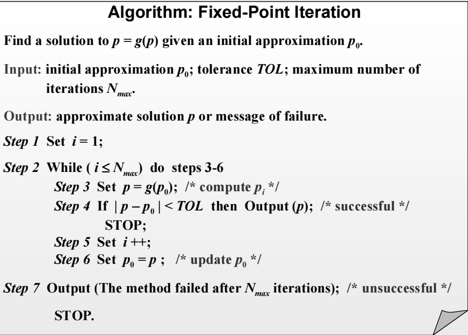 Fixed-Point Iteration